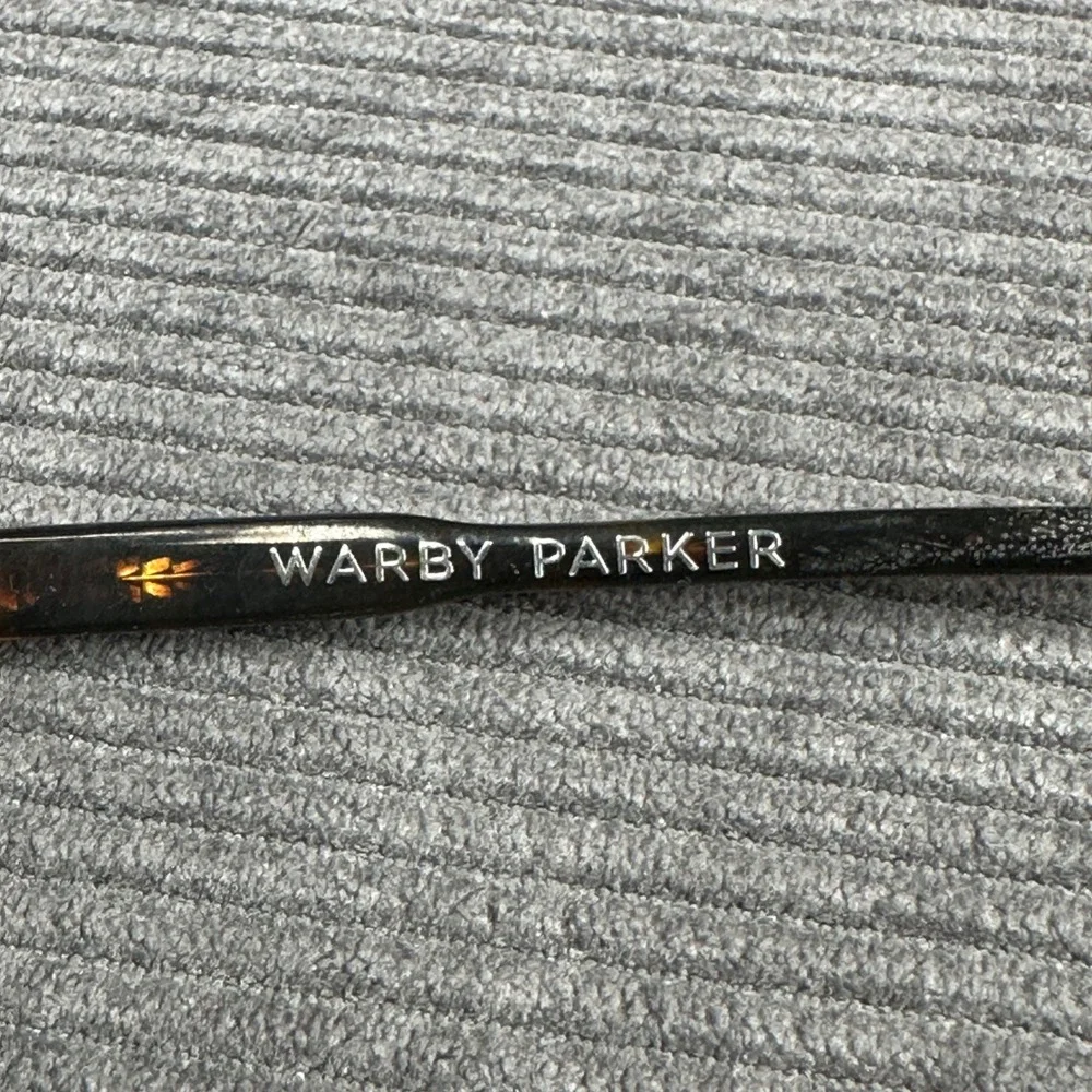Warby‎ Parker Beckett Y2K Eyeglasses Whiskey Tortoise  Round Square Frames 51mm